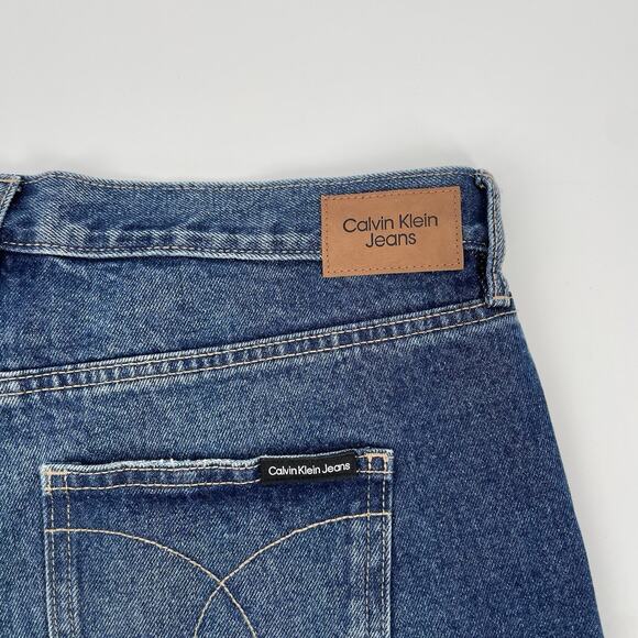 NEW Calvin Klein High Rise Cut-off Blue Denim Short Women's Size 10/30‎ Ripped - Picture 9 of 9